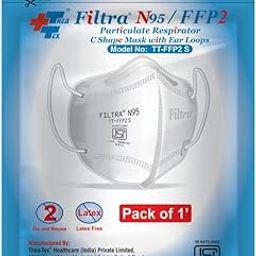 N95 Mask with Ear Loops | FFP2 Mask with Ear Loops | BIS Certified | 5 Layer N95 Mask | Thick Ear Loops | High Filtration | (10 Single Packs)-picture-10