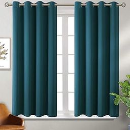 Homestan Blackout Window Curtains 5 Feet Long Set of 2, Room Darkening Blackout Curtains 5 Feet for Window with Grommet Design for Home Decor (5x4 Feet, Prussian Blue)-image-15