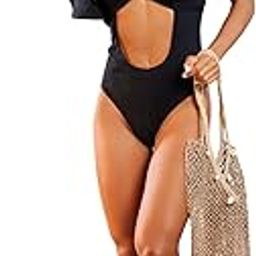 Black One-Sleeve Monokini-picture-55