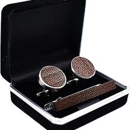 ™ Mens Cufflinks Tie Clips Set with Gift Box for Father's Day Gift Grandfather | Cufflinks | Mens Jewelry-image-74