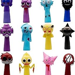 12 Pcs Sprunki Toys, Anime Figurine Toys, Colorful Game Figurine Suitable for Home/Office/Car Decor, for Game Fans-32