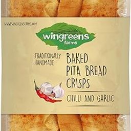 Wingreens Farms Baked Chilli Garlic Pita Bread Crisps (100g)-image-32