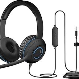 Cyber Acoustics 3.5mm Stereo Headset (AC-5002-10) with Headphones and Noise Cancelling Microphone for PCs, Tablets, and Cell Phones in The Classroom or Home - 10 Pack-16