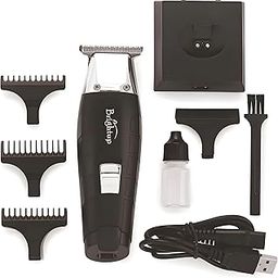 Brightup Battery Powered Skin Protect Beard Trimmer for Men, Cordless Rechargeable with USB Charging, Professional Hair Clipper 90 Min Working Time, Charging Indicator (Black, 2666)-image-36
