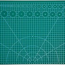 HOME BUY Rubber Professional Cutting Mat A3 Self-Healing 5 Layers Double Sided Durable Non-Slip PVC 18" X 12" Inch (Green)-11