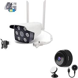 CAMERA DEKHO 4g 3g SIM Card Based WiFi Bullet Wireless Outdoor Security Camera, Full HD 1080p, IP66 with Night Vision, 2 Way Audio, Motion Detection White | with Free Magnetic Spy Camera-image-3