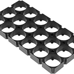 REES52 3 x 6 18650 Lithium Cell Cylindrical Battery Case Holder Batteries Pack Plastic Holder Bracket for DIY Battery Pack of 10-4