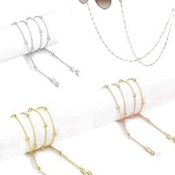 3PCS Spectacle Chain for Women, Premium Gold Silver Rose Gold, Elegant Eyewear Accessory for Formal Occasions, Secure Anti-Slip Design, Stylish Spectacle Chain for Women with Versatile Wearability-image-98