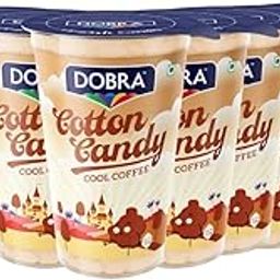 Dobra Cotton Candy Party Pack - Brown | Cool Coffee Flavour | Candy Floss, Buddhi ke baal | Sleepovers, Party favours, Birthday Parties | 13.5g x Pack of 8 |-picture-32