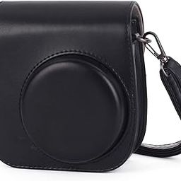 Phetium Protective Case for Fujifilm Instax Mini 9 Mini 8 Mini 8+, Soft PU Leather Bag with Pocket and Removable Shoulder Strap(Black)-image-10