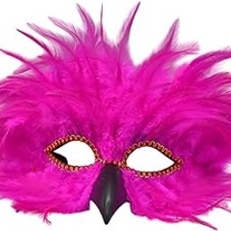 LICHTS® Feather Mask Couple Masquerade Mask for Stage Performance Carnival Nightclub Rose|Clothing, Shoes & Accessories | Costumes, Reenactment, Theater | Accessories-32