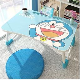 MOTE Leptop Table Foldable Wooden Laptop Bed Tray Table, Multifunction Lap Tablet Desk with Cup Holder, Perfect for Eating Breakfast, Reading Book, Working, Watching Movie On Bed (Hello-C)-24