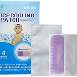 AHC Baby & Kids Cooling Gel Patch For Fever Colour changing Patch (1 Box = 4 Patch)-picture-21