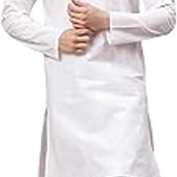 Men's Cotton Blend Solid Kurta pyjama set with Full Sleeves, Regular Fit, Pajama included in package-picture-23