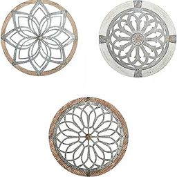 CALANDIS™ 3X Medallions Metal Round Wall Decor. Home Living Room Wall Sculptures | Figurines | Home Dacor-image-66