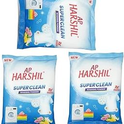 AP Harshil Super Clean Washing Powder – 2X Cleaning Power with Floral Freshness for Bright Soft and Spotless Laundry Results (Pack 3)-image-42