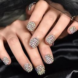 The NailzStation Press On Nails Kit | 12 Pcs Artificial Nail Extension Set | Reusable, Handmade, Premium Fake Nails with Glue, Sticker Tabs & Tools set-image-77