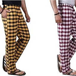Printed Comfort and Style Combined: Cotton Men's Pajamas Pack of 2, (N724) Multicolour-33
