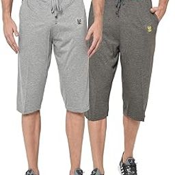 Multicolor Cotton Blended Capri for Men (Pack of 2)-C8A_C9M_02-XXL-image-67