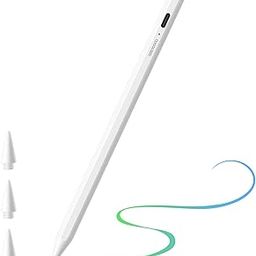 GOOJODOQ Stylus Pen for iPad Supports Battery Indicator & Palm Rejection, Compatible with 2018-2024 IPad Models (4 Nibs)-picture-26