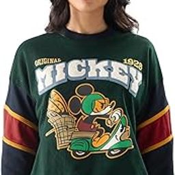 the souled store Official Mickey: Parisian Vibes Women Oversized Sweatshirts-picture-23