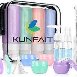 16 Pack Mini Bottles & Containers Travel Size Toiletries Set Small Body Loofa Silicone Empty Containers Spray Bottle Refill Shampoo Lotion Hair Oil Traveling Essentials for Women Baby Toiletry Kit-11