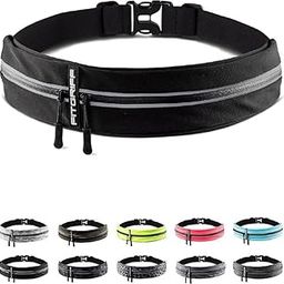 Running Belt Waist Pack with Adjustable Strap and Large Pockets - Water Resistant, Lightweight and Perfect for Workout Hiking Travelling Cycling Gym-image-98