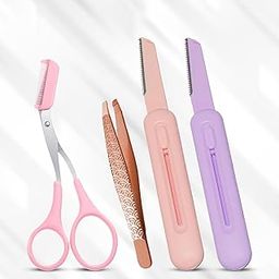 SCN BEAUTY 4-in-1 Professional Eyebrow Grooming Kit | Eyebrow Razor | Eyebrow Scissor Comb | Tweezer | For Instant & Painless Hair Removal At Home | Precise & Safe Eyebrow Grooming Set-image-47