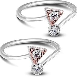 925 Sterling Silver Toe Ring Pair | For Women & Girls | Adjustable, Elegant, Beautiful | Pure Chandi Ka Bichhua-image-37
