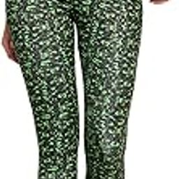 Women's Snug Fit Active High-Rise Full-Length Printed Tights (AB0042B17_Green_S)-image-45
