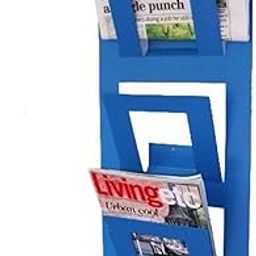 Indian Decor 3 Tier Magazine Holder Attractive Design Stylish - Blue-image-15