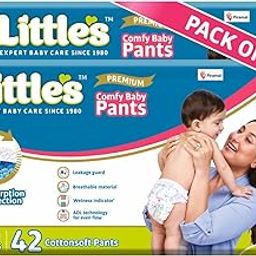 Little's Baby Diapers S Size (Small) Pants Style | 4-8 kg | 84 Count - Pack of 2 | CottonSoft Baby Diaper with Leakage Guard, Wetness Indicator & 12 Hours Absorption-22