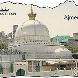 Ajmer Dargah Fridge Magnet | Khwaja Moinuddin Chishti Dargah | Ajmer Sharif Souvenir Gift | Rajasthan Heritage Wooden Dome Showpiece | Sufi Shrine Ajmer-image-19