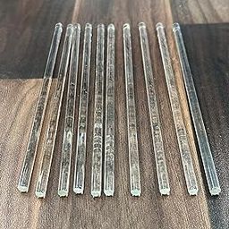 DT Science House Borosilicate Glass Stirring Rod for Chemistry Lab, Mixing Chemicals, 8 inches pack of 10-3