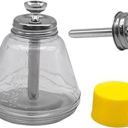 UJEAVETTE 6oz/180ml Clear Pump Dispenser Professional with Measuring Scales Refillable-image-71