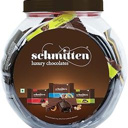 Schmitten Home Bites Assorted Dark and Milk Chocolates Minis, 490grams Jar, Premium Selection-image-66