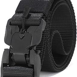 Synthetic Quick Release Buckle Nylon Belt for Men | Men's Nylon Belt (Free Size)-image-25