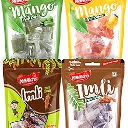 MAAlana® Fruit Cubes Combo of 4 | Soft Imli Candy, Kaccha Aam, Mango, and Tamarind Cubes | Mango Fruit Cube/Aam Papad/Juicy Soft Candy/Imli Papad-image-9