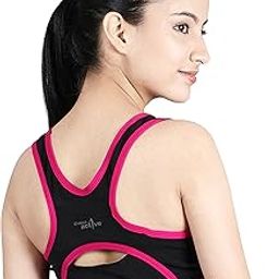 Racerback Sports Bra for Women (Pack of 3) Non Padding and Nipple Coverage Wire-Free Activewear for Women, High Support, Criss-Cross Back Sport Bras for Cardio, Zumba and Yoga-picture-25