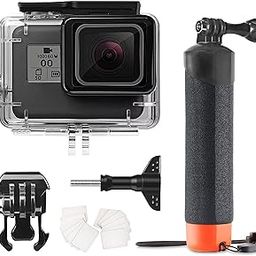 FitStill 148FT/40M Underwater Waterproof Protective Case Shell Compatible for Go Pro Hero 2018/7/6/5 Black,Monopod Floating Hand Grip Selfie Stick for Hero7 Hero6 Hero5 Black Accessories Kit-image-39