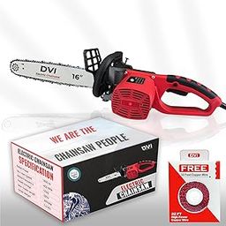 DVI Electric Chain With 16-Inch Guide Bar With 1800 W Low-Kickback | Perfect For Cutting Wood, Pruning and Harvesting Firewood | With Free 32 Feet Wire (DVI 16"INCH ELECTRIC CHAINSAW)-picture-17
