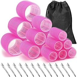 Spoken Self Grip Rollers Hair Curlers 30Pcs Set with 18Pcs Hair Roller 3 Sizes (6 Large, 6 Medium & 6 small) and 12 Clips for Long Short Thick Fine Thin Hair Volume-image-20