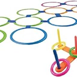 CALANDIS™ Agility Training Rings Practical Circle Rings Set for Party Favor Indoor Gym with Ring Toss Set | Training Aids | Soccer | Team Sports-image-83