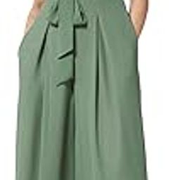 Women's Round Neck Tulip Sleeve Embroidered Pleated Regular Jumpsuit with Pockets-image-78
