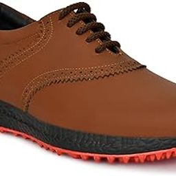 Men's Leather Lace-up Professional Golf Shoes (UK Footwear Size System, Adult, Men, Numeric, Medium,)-image-83