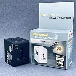 TUNISKY 2 USB Charging Port All in One Universal Worldwide Travel Wall Charger AC Power AU UK US EU Plug Adapter with USB Cable 100-240V Surge/Spike Protected-0