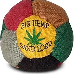 World Footbag Sir Hemp Hacky Sack Footbag, Black/Green/Grey/Red/Tan/Yellow-image-15