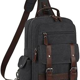 Vintage Messenger Bag, Canvas Backpack for Travel, Men's Shoulder Bag, Dual-use Bag for Hand Carry and Crossbody Carry-19