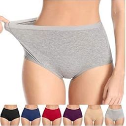 Womens Cotton Underwear Postpartum Recovery C Section High Waisted Panties Plus Size (32 Till 36) GXL Pack of 4 Assorted Color-image-23