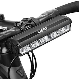 Lista Super Bright Bicycle Front Light 8000mAh Bicycle Lights Front 1400Lumen Bike Light USBType C Rechargeable Waterproof Flashlight for Cycling Road MTB Lamp (6 LED, 6 LED)-13